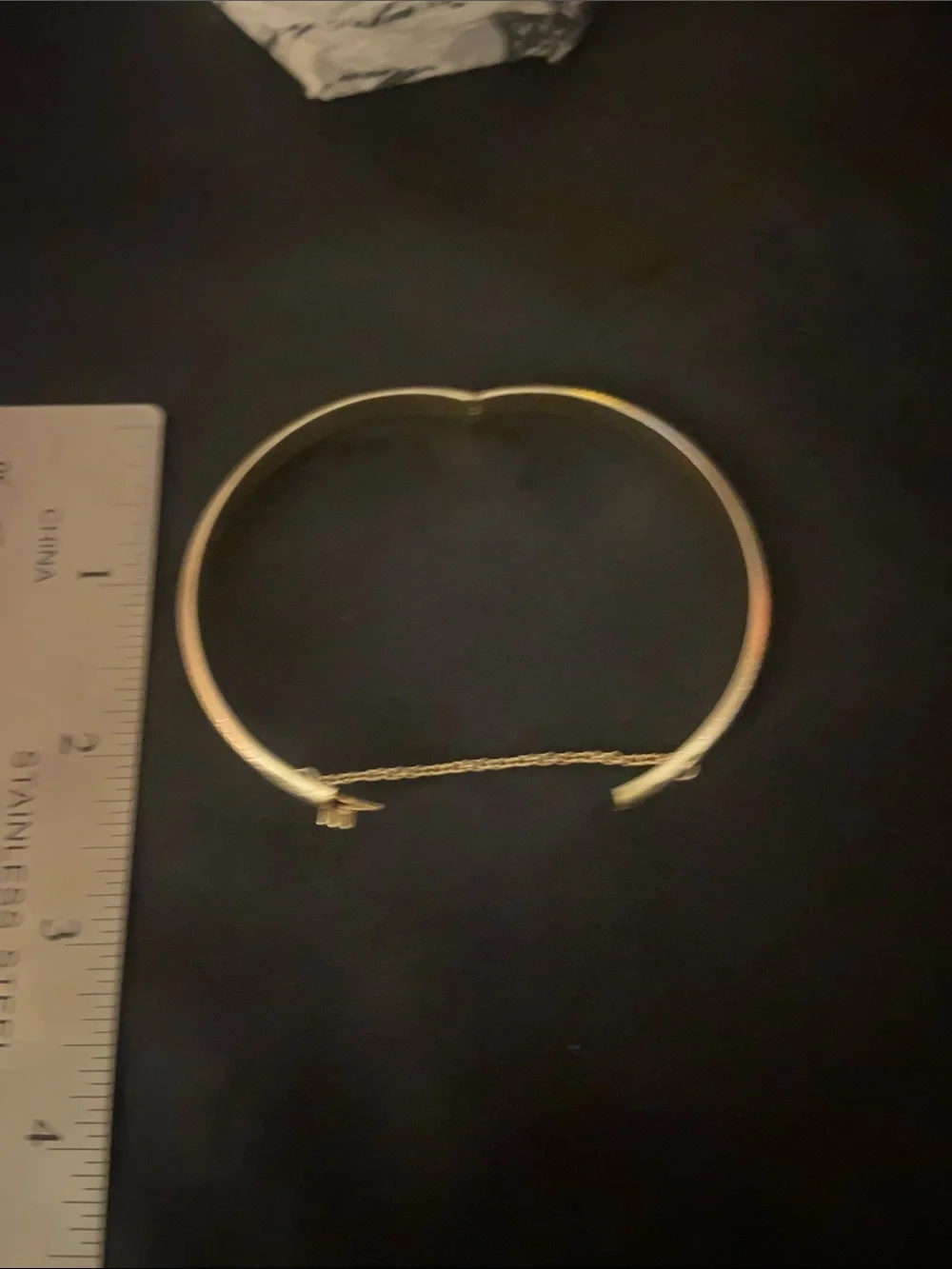 Etched sterling silver 925 Women's Bangle Bracelet